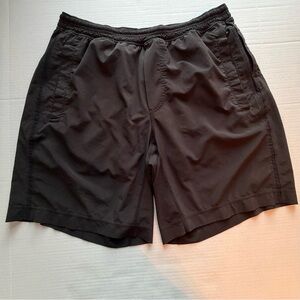 Lululemon Men's XL Fully Lined Drawstring Waist Black Athletic Shorts